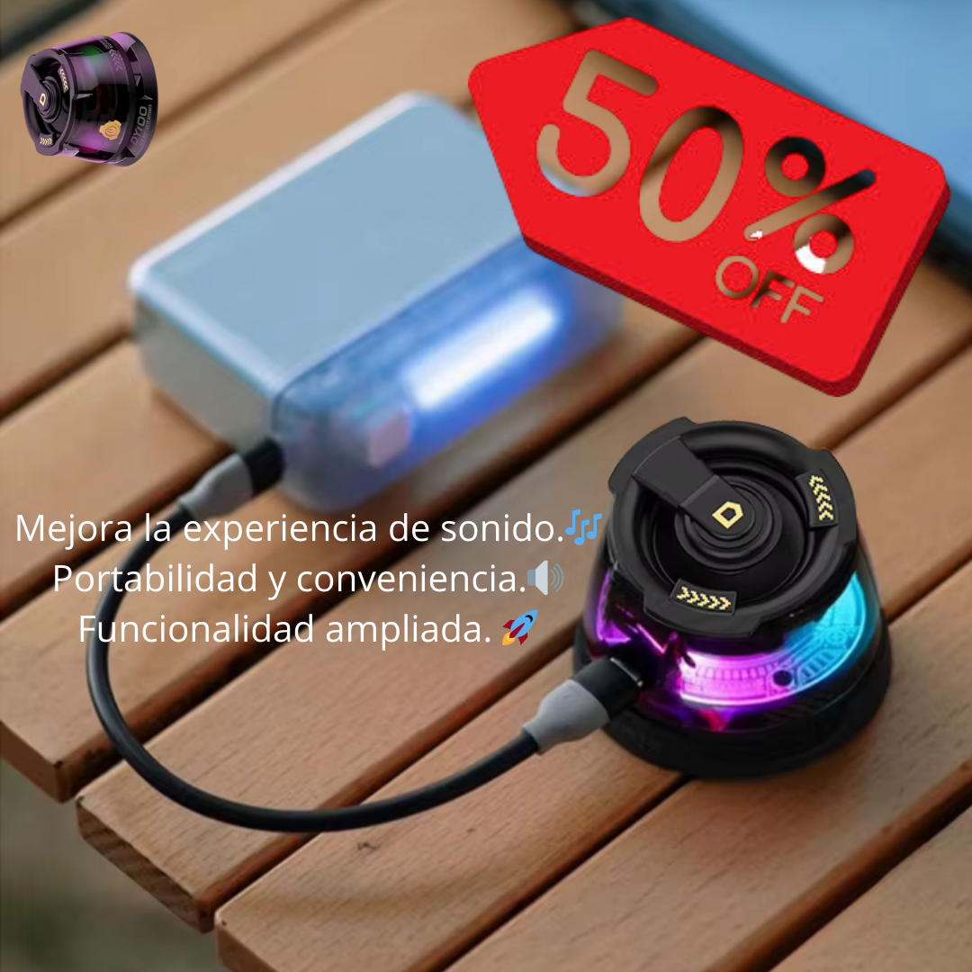 Altavoz Bluetooth magnético inalámbrico: DY100 Mini." Haz que tu espacio suene mejor."