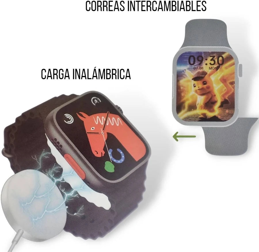Pack (Smartwatch Deportivo + Auriculares Bluetooth-GRATIS). El pack que más se vende este mes en España!